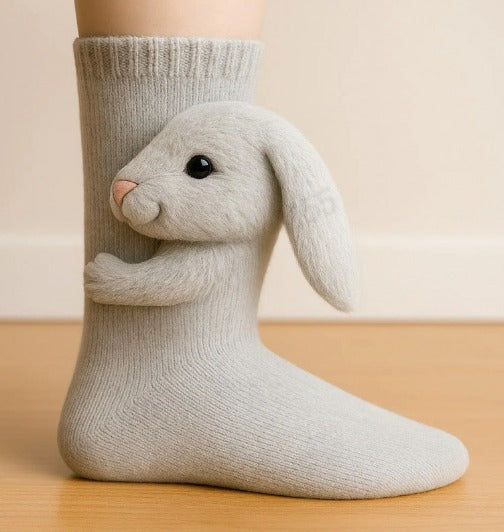 Bunny — ANKLEZOO knitted animal sock